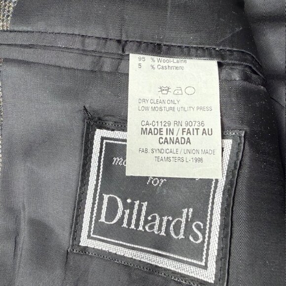 Ralph Lauren Men’s Blazer 44R Gray Wool Cashmere Sport Coat Jacket 2-Button RRL - Picture 4 of 13